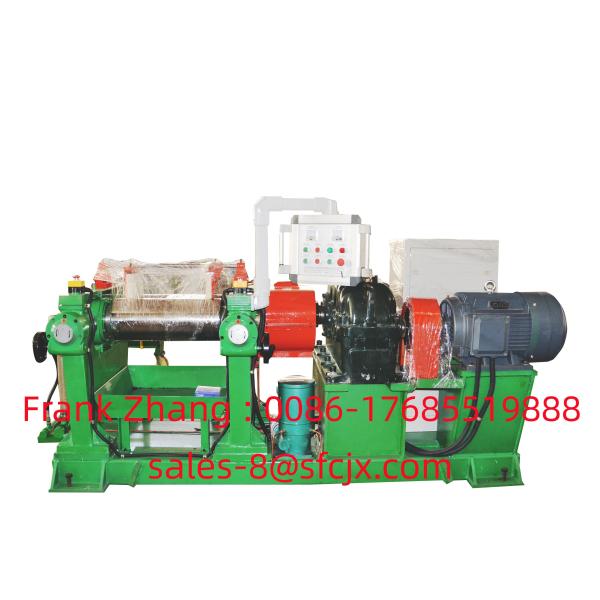 Quality Variable Blade Speed Control 2 Roll Rubber Mixing Machine Customization for sale