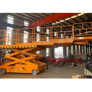 Wholesale OEM 3.98mx1.83m Platform 680kg Diesel Scissor Lift For Uneven Ground from china suppliers