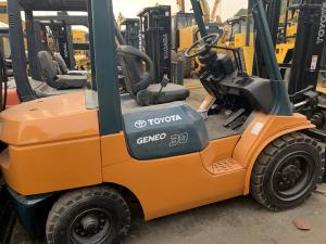 Wholesale Original Color Second Hand Forklifts , Used Toyota 3 Ton Forklift 5m Mast from china suppliers