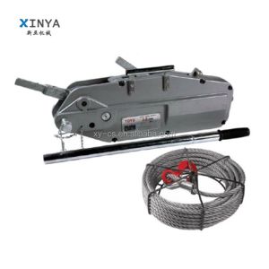 Portable Hand Operated Wire Rope Winch Tirfor with 3.2 Ton Capacity and 20M Max