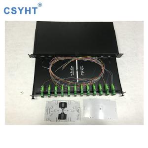 China Cold Roll Steel 24fibers ODF 19 Sliding Patch Panel FTTB on sale