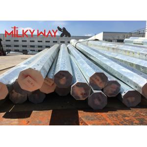138KV Galvanized Steel Pole with Q235B/A36 Material and 8 Grade Earthquake