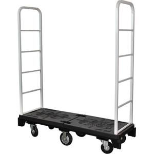 500kg Loading U Boat Platform Cart With Diamond Tread Deck, 6 Wheels Detachable