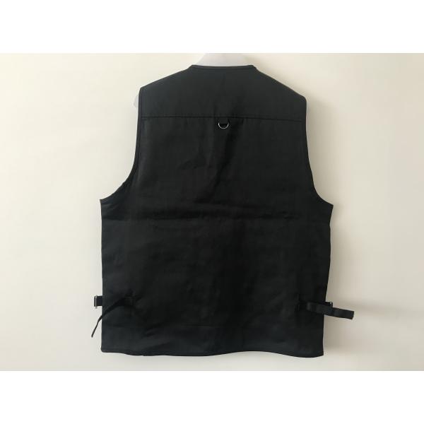 Mens classic vest,mens waist coat, vest in 100% polyester washed fabric, washed black colour, S-3XL