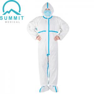 China EN 14126 Medical Protective Coverall , Level3 Medical Isolation Gown on sale