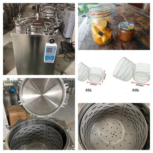 150L Vertical Autoclave Machine Liquid Loads Steam Sterilizer Machine
