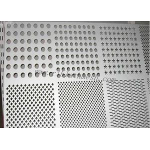 Silver SS Perforated Metal Mesh Decorative Metal Sheets Lowes 0.8mm-100mm Hole
