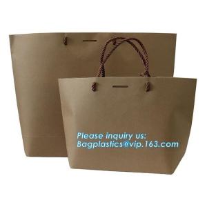 Wholesale Fancy Customized Brown Kraft Paper Shopping Bag With Logo,Customized White and Black Printed Paper Shopping Bag package from china suppliers
