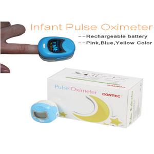 OLED Display Blue/Pink/Yellow Fingertip Pulse Oximeter For Kids