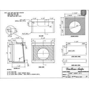 Custom 5F1A Style Champ Tweed Guitar Amplifier Cabinet