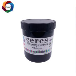 Offset And Screen Printing Security Ink Uv Invisible Ink Black To Green
