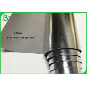 0.55mm 0.7mm Thick Untearable Silver Surface Fabric Washable Kraft Paper In Roll