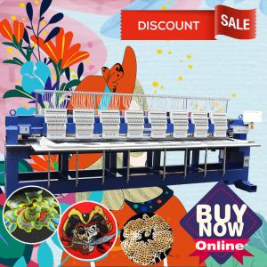 Happy/swf/tajima type computerized embroidery machine in guangzhou top 400*450mm