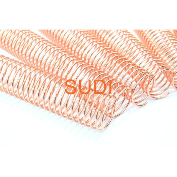 Quality 7/8" Electroplated Metal Spiral Coil Binding Spines For Loop Leaf Coil Book for sale