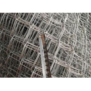 Wholesale 6' High Diamond Shape Chain Link Fence Fabric With Barbed Wire Installation from china suppliers