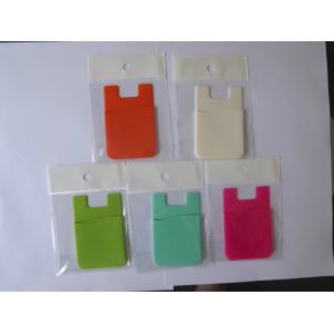 3M Sticker Silicone Smart Card Holder,Mobile Phone Silicone Wallet Card Case