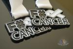 Cancer Aids Logo Custom Soft Enamel Medals Spray Black Plating And With Printing