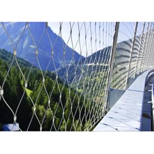 High Tensile Steel Cable Mesh Excellent Flexibility Architectural Safety