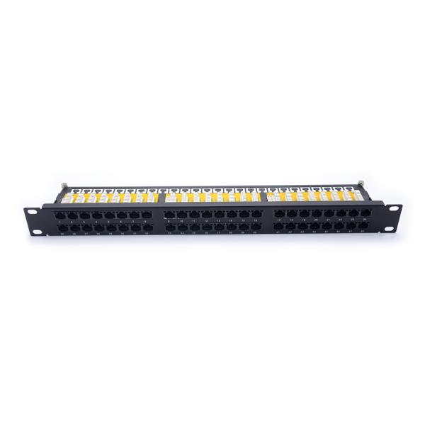 Copper Cat5e Data Patch Panel 1U 19 Inch 48 Port 110 IDC MT 4017