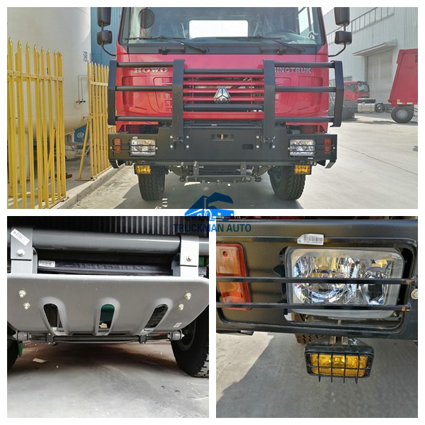 371HP 6x4 Sino Dump Truck With Military Bumper South Sudan