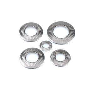 Self Locking Conical Spring Washers Knurling Disc Spring Washer