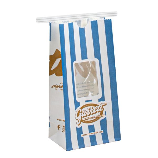 Customized Printing Biodegradable Kraft Paper Bags Uncoated Lining With Clear