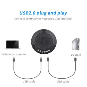 USB Video Conference Omnidirectional Microphone Echo Elimination Plug And Play