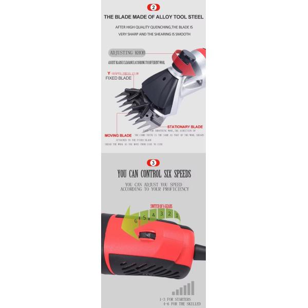 Manufacturer's Best-selling Electric Goat Shearer With Curved Body For A Long Time To Hold