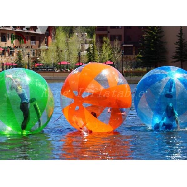 Mixed-color 2m Diameter Customized PVC Wak On Water Ball For Water Park