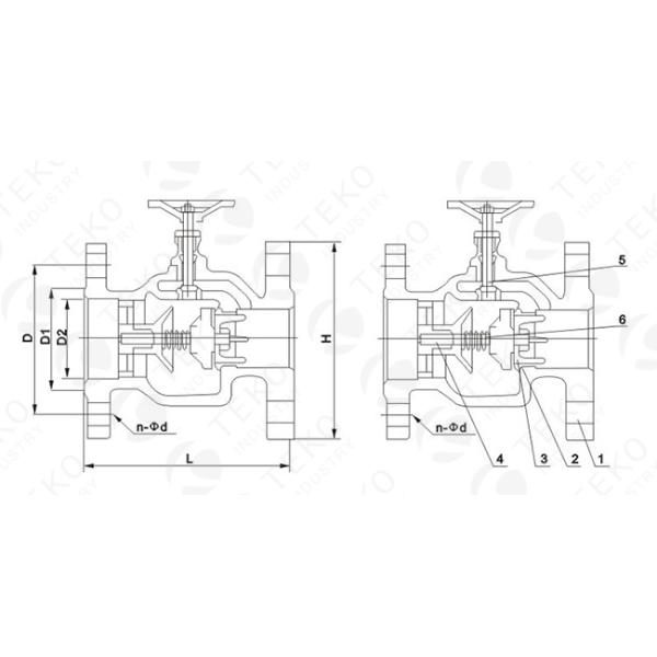 Piston Type Silent Operation JIS Check Valve Hardface Seat With Water Hammer Prevention