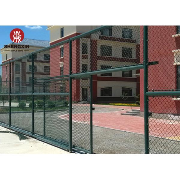 Stadium 7 Gauge Chain Link Mesh Fence Plastic Coated