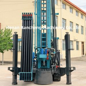 Latest Upgrade RCF350C 350m Steel Track Water Well Drilling Machine With Pipe