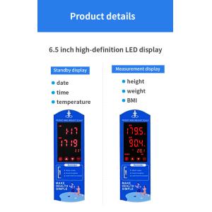 Electronic Coin-operated Weight and Height BMI Body Scale for Gym
