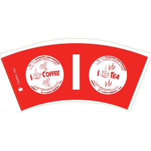 Biogradable Food Container PE Coated Paper Cup Fan With Customized Logo