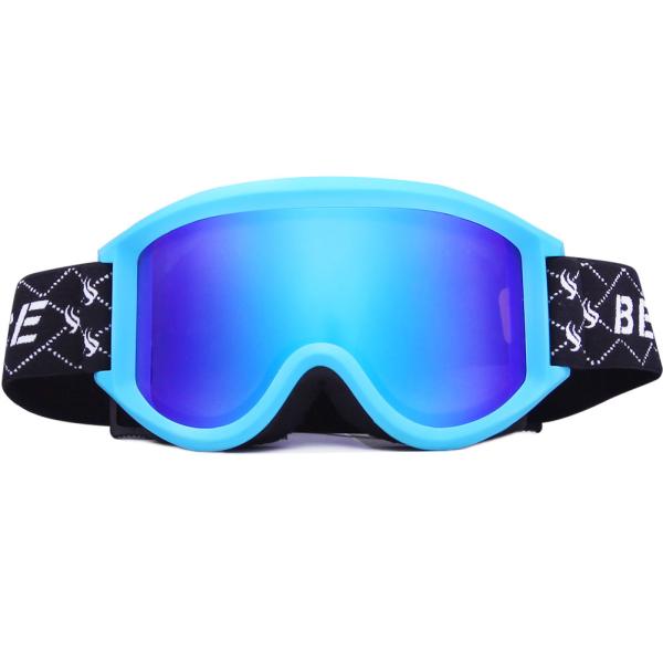 Quality Blue Color Polarized Snowboard Goggles Double Layer Detachable PC Lens for sale