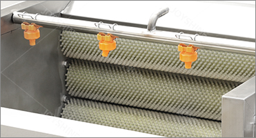 High Capacity Fruit and Vegetable Roller Washing Machine with Customizable Voltage