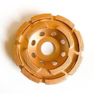 115mm 4-1/2 In. Double Row Diamond Cup Wheel For Stone Double Diamond Cup