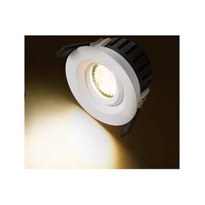 Adjustable Ceiling 8W Dimmable LED Downlights Brush Nickel