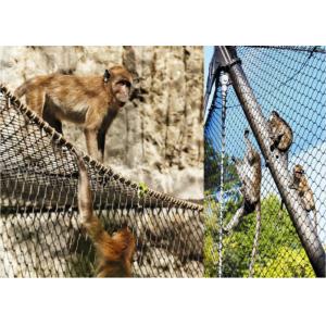 Flexible Stainless Steel Wire Rope Net Hand Woven 50-100mm Eye Size