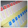 Glossy laminated adhesive sticker labels with cutting ,self adhesive paper label with cutting for sale