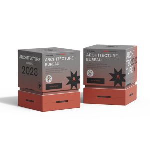 Perfume Box Set Two Tone Layered Packaging Design Diamond Cut Bottle Luxury