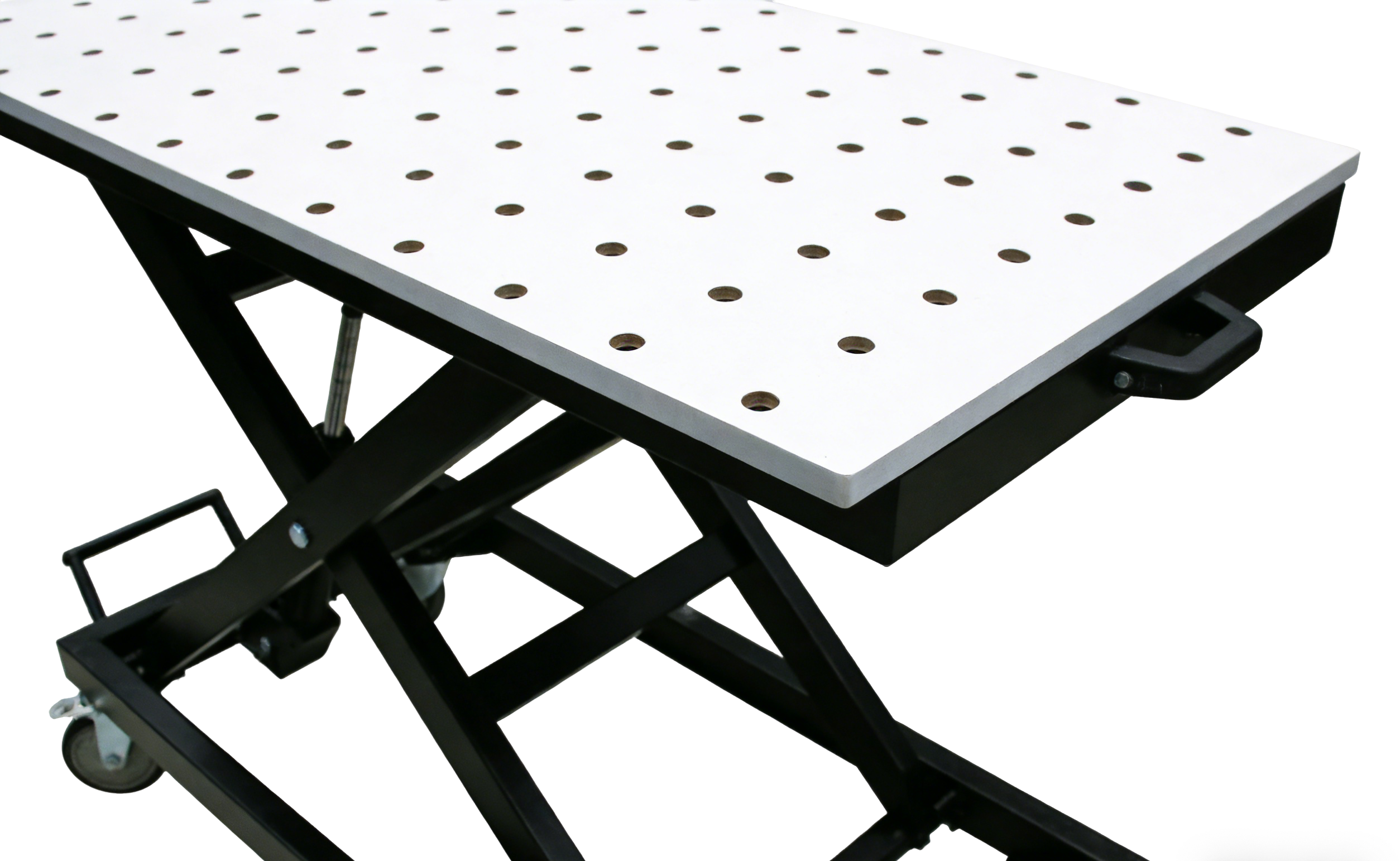36" x 18" Movable Welding Table with Wheels, Steel Rolling Welding Table