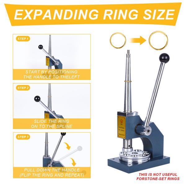 Single Handle Ring Stretcher And Reducer For Ring Sizing Adjustments