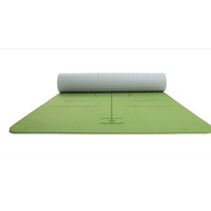 yoga mat with alignment lines, yoga mat with alignment marks, yoga mat with
