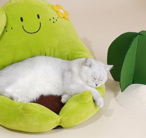 Wholesale Cute Kitten Beds Double Sided Cushion Available In All Seasons Removable Foldable High Resilience Bed from china suppliers