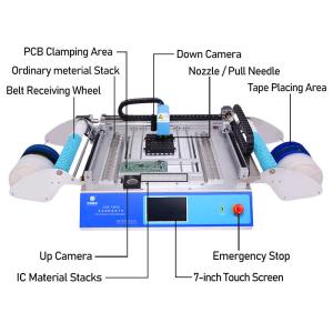 Wholesale CHM-T48VB Pcb Smt Chip Pick And Place Machine With Feeder Stack from china suppliers