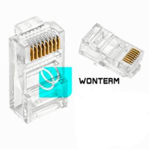 Rectangular Rj 45 Network Jack 8P8C Shielded Cat5e / Cat6 Patch Cord Modular