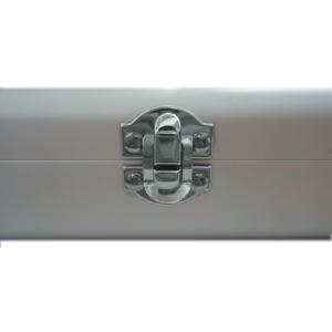 Durable Table Tennis Racket Case Green Top Silver Edge Aluminum For Bats / Balls