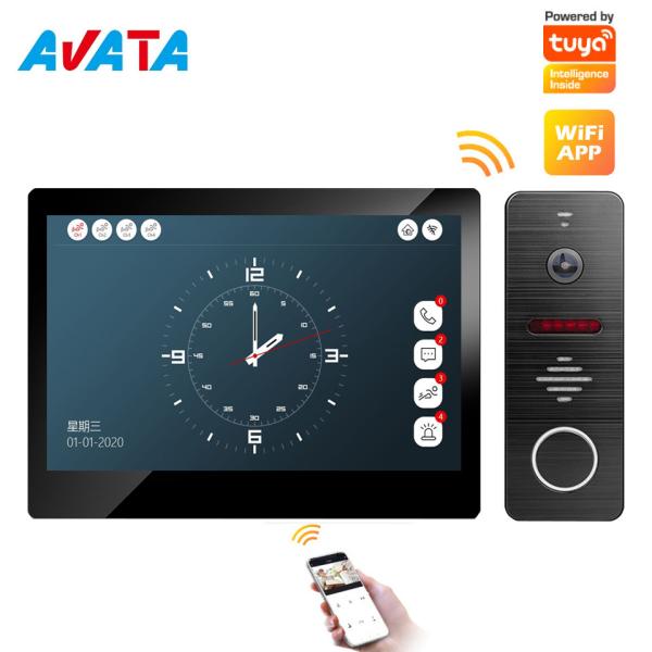 Home Security Tuya Intercom Video Door Phone WiFi Interphone Doorbell with IR