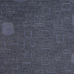 Airport / Library Indoor Outdoor 100% Nylon Carpet Tiles With Pattern Black